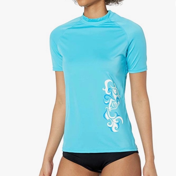 Kanu Surf Other - Rash Guard Short Sleeve UPF 50 Breeze Aqua Size XS